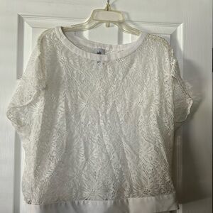 Cabi sheer lace top